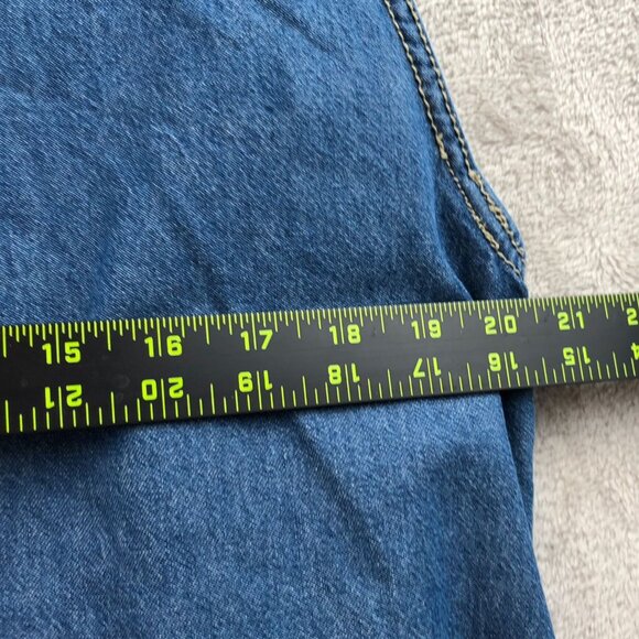 Denim Blue Sleeveless Jumpsuit - Picture 8 of 14